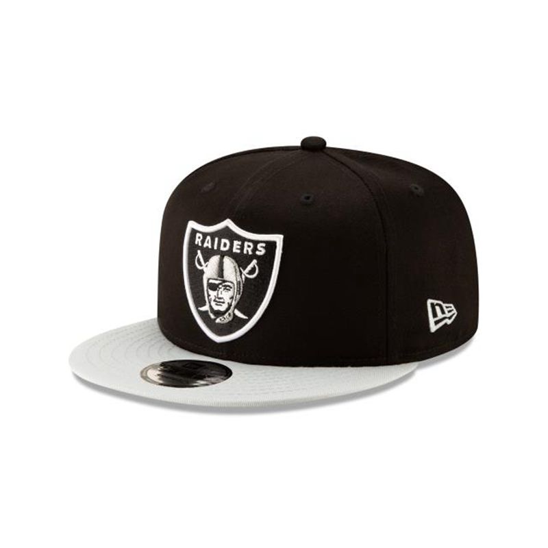 NFL Las Vegas Raiders Two Tone 9Fifty Snapback (JQJ0674) - Black New Era Caps